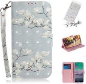 Voor Nokia 3.4 3D Gekleurde Tekening Horizontale Flip Leren Case met Houder & Kaartsleuven & Portemonnee & Lanyard (Magnolia)