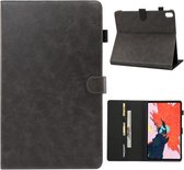 ENKAY Crazy Horse Texture + Plastic Bottom Case Horizontale Flip Leather Case voor iPad Pro 11 inch (2018), met houder & kaartsleuven & portemonnee & Sleep / Wake-up functie (grijs)