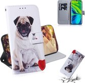 Voor Xiaomi Mi CC9 Pro / Note 10 / Note 10 Pro Gecombineerd patroon Magnetische attractie Horizontale flip lederen tas, ondersteuningshouder & kaartsleuf & portemonnee (mopshonden)