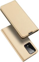 Voor Galaxy S20 Ultra DUX DUCIS Skin Pro Series horizontale flip PU + TPU lederen tas, met houder en kaartsleuven (goud)