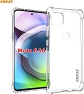 Voor Motorola Moto G 5G Hat-Prince ENKAY Helder TPU schokbestendig hoesje Zachte antislip hoes