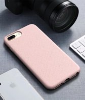 Voor iPhone 7 Plus & 8 Plus Starry Series schokbestendig rietje + TPU beschermhoes (roze)
