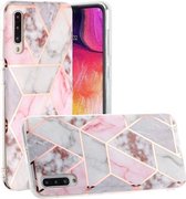 Voor Galaxy A70 Hot Stamping Geometric Marble IMD Craft TPU Beschermhoes (Hexagon)