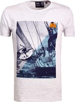 E-bound Bio T-shirt Ronde Hals Melbourne Yacht Club Grijs - XL