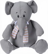 Free and Easy - Knuffel - Olifant - 25 Cm - Grijs - Pluche