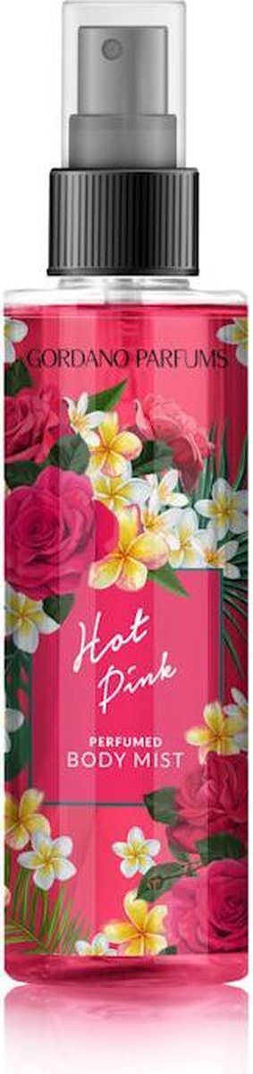 Gordano Parfums - Body Mist Hot Pink – 200 ml – Verfrissende Body Spray – Fruitig & Vrouwelijk