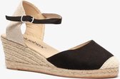 Blue Box dames espadrilles met sleehak - Zwart - Maat 38