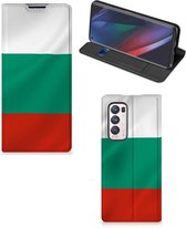 Portemonnee hoesje OPPO Find X3 Neo Bookcase Bulgaarse Vlag
