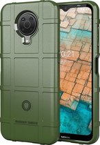 Nokia G20 Hoesje - Mobigear - Rugged Shield Serie - TPU Backcover - Groen - Hoesje Geschikt Voor Nokia G20