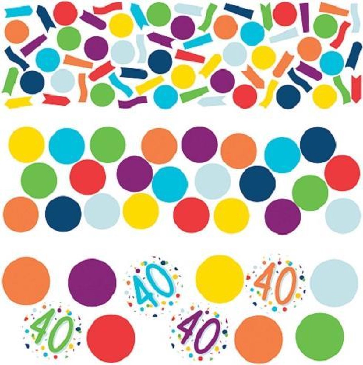 Amscan Confetti 40 Confetti Birthday 34 Gram Papier