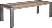 Novara | Teak Eettafel met N poot | Gerecycled Teak | 220x100x78