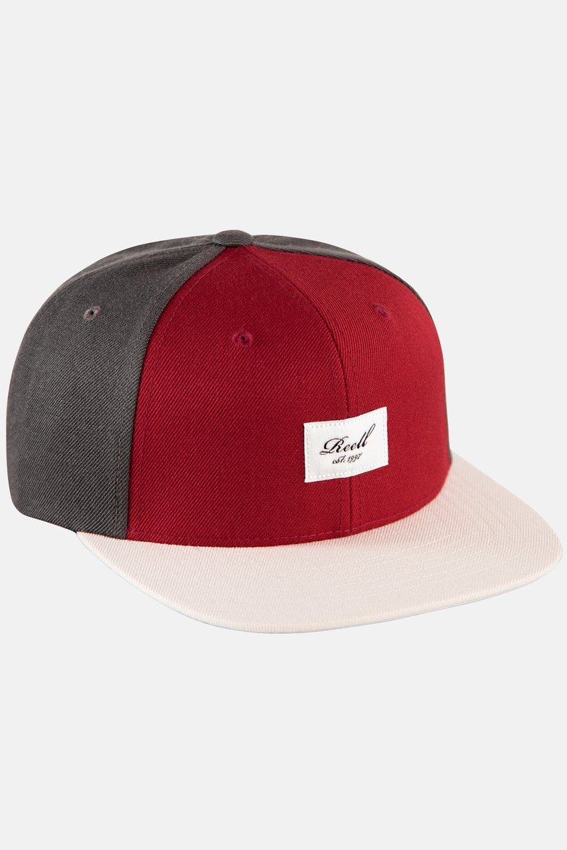 Reell 6 panel Pitchout snapback Dark Grey-Red