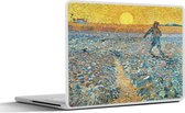 Laptop sticker - 15.6 inch - De zaaier - Vincent van Gogh - 36x27,5cm - Laptopstickers - Laptop skin - Cover