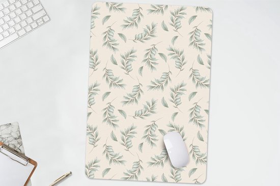 Bureau onderlegger 40x60 cm - Muismat Bloemen - Planten - Pastel - Bureaulegger xl - Desk mat beschermer - Computer muismatten