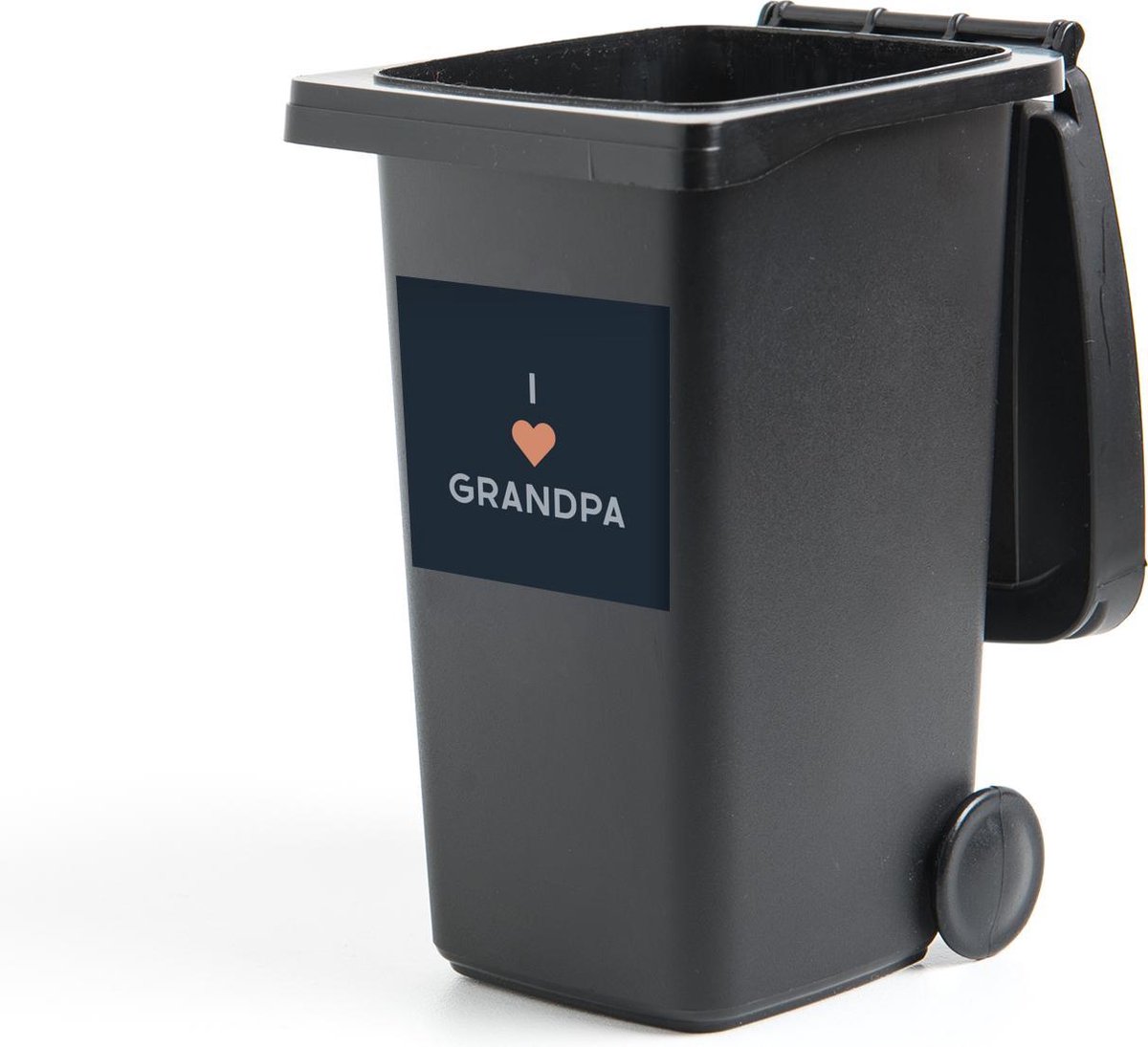Container sticker Opa - I love grandpa - Quotes - Spreuken - 40x40 cm - Kliko sticker