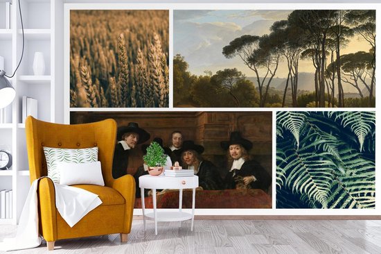 Papier Peint - Collage de Papier peint photo - Rembrandt - Plantes - Largeur 360 cm x Hauteur 240 cm