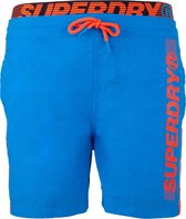 Superdry Beach Volley Zwembroek - Mannen - blauw - oranje