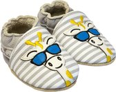 Rose et Chocolat babyslofjes Classic Giraffe Shadez Stripes Grey