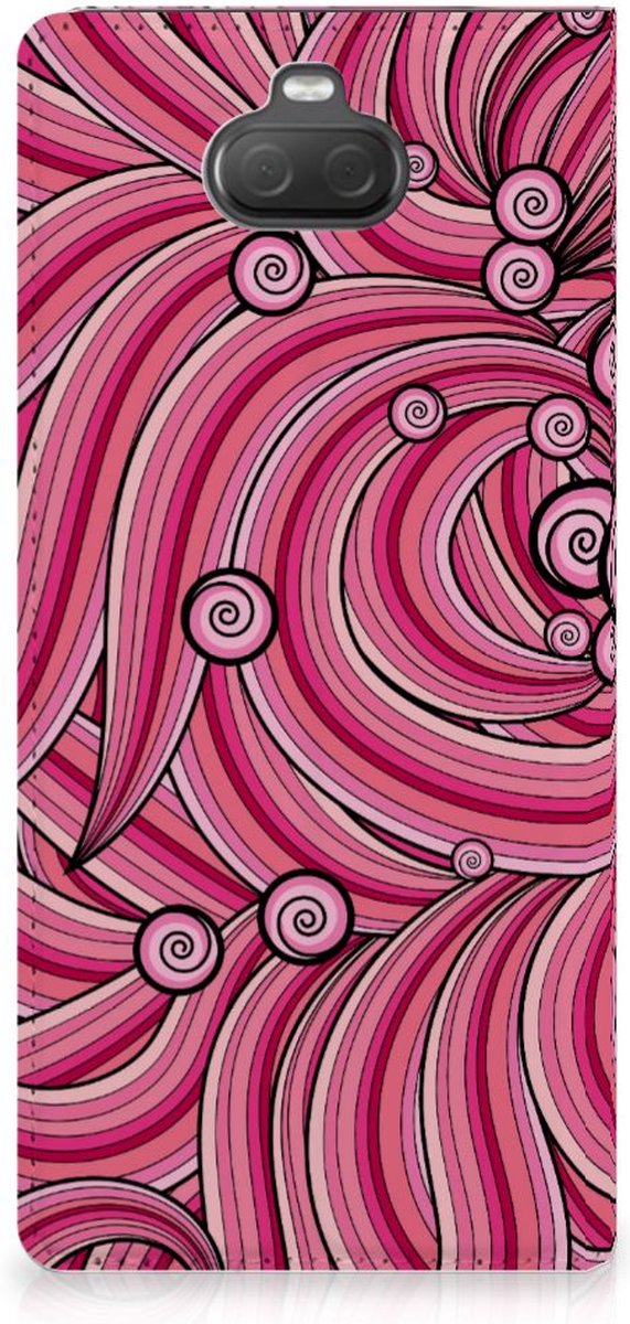 Sony Xperia 10 Plus Bookcase Swirl Pink