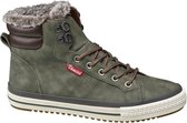 Venice Dames Khaki hoge sneaker warm gevoerd - Maat 41