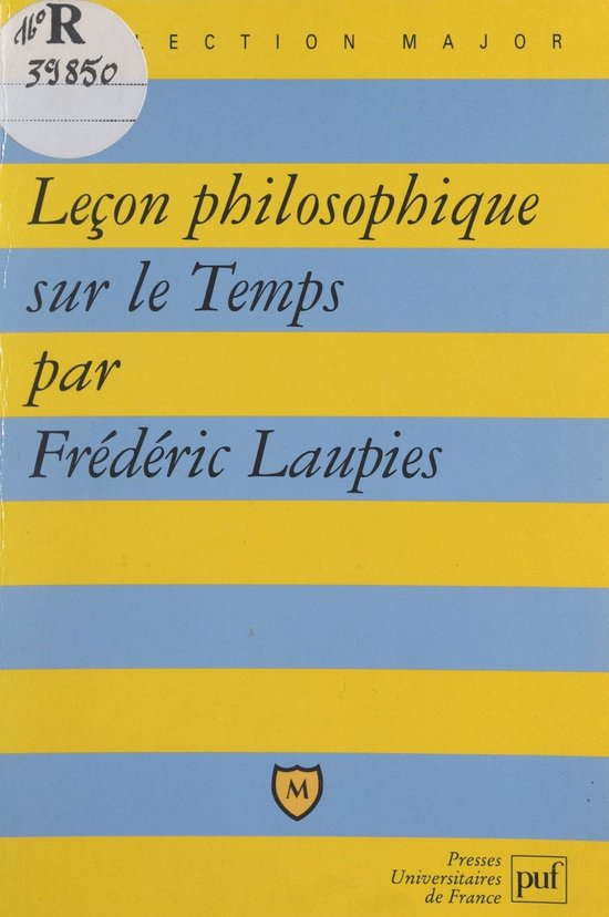 Leçon philosophique sur le temps - cover