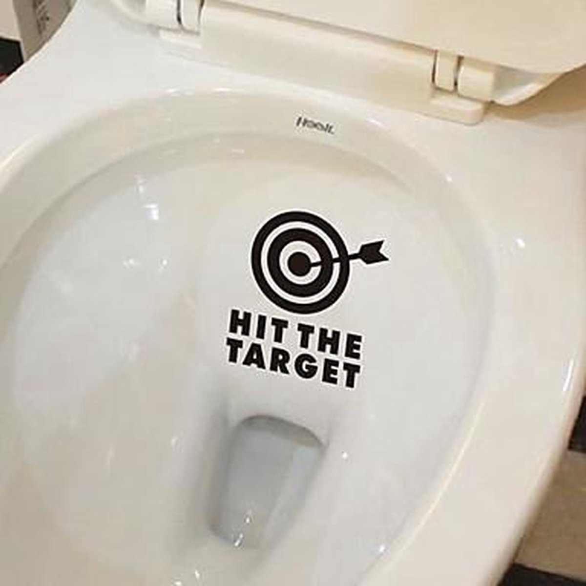 lokaal Proberen Wonen Hit the target sticker voor in de wc of urinoir | bol.com