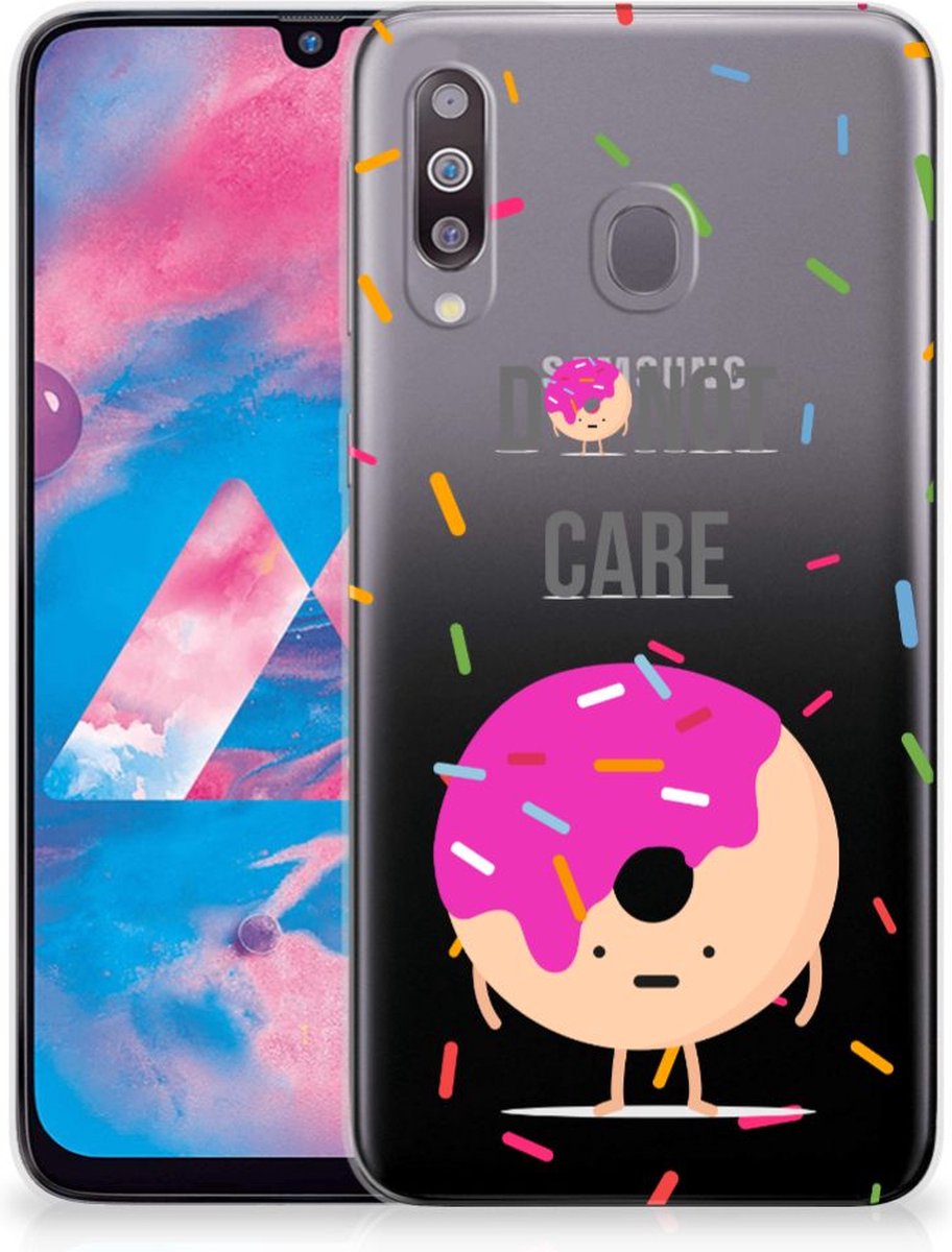Samsung Galaxy M30 Siliconen Case Donut Roze