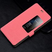 Huawei Ascend P8 - Flip hoes cover case - PU leder - PC - Callid - Roze