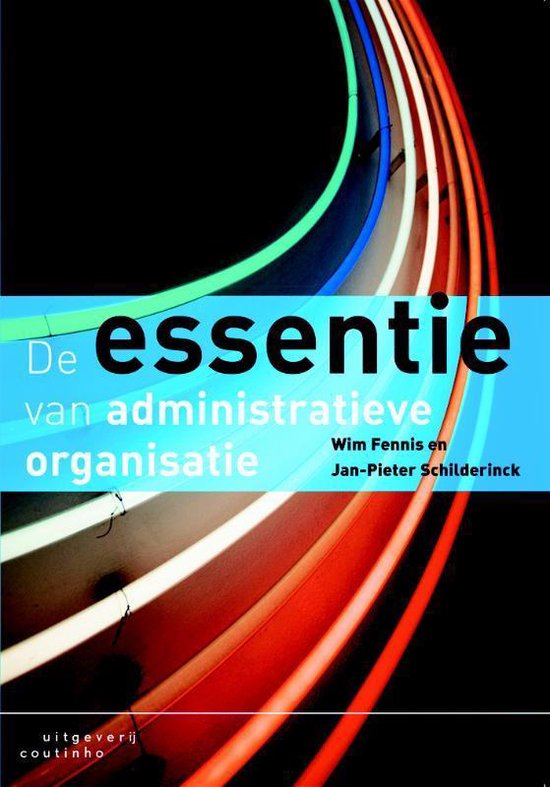 Cover van het boek 'De essentie van administratieve organisatie' van W. Fennis