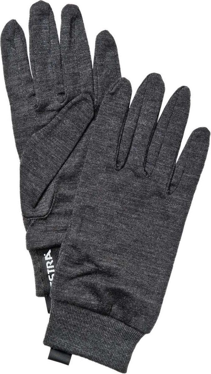Hestra Merino Wool Liner Active 5 finger 390_charcoal, 390_charocoal