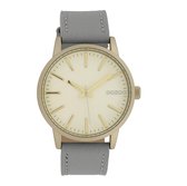 OOZOO Timepieces Grijs/Goudkleurig horloge  (40 mm) - Grijs