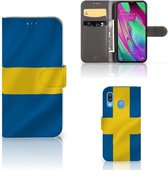 Bookstyle Case Geschikt voor Samsung Galaxy A40 Zweden