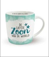 Enjoy Mok - De liefste Zoon van de wereld - In cadeauverpakking met gekleurd lint