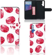 Huawei Nova 5T | Honor 20 Book Cover Pink Macarons