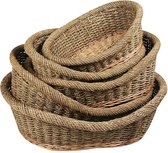 Dog basket willow natural set 1/5