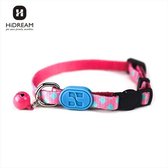 HiDream ProFusion verstelbare kattenhalsband met veiligheidssluiting - Belletje -Kliksluiting - halsband voor kat  - Bobby