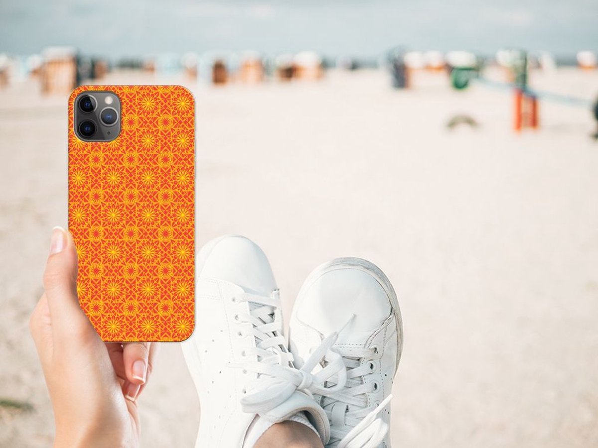Apple iPhone 11 Pro Max TPU bumper Batik Oranje