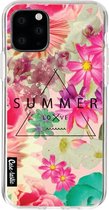 Casetastic Apple iPhone 11 Pro Hoesje - Softcover Hoesje met Design - Summer Love Flowers Print