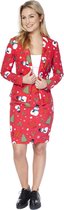 OppoSuits Christmiss - Vrouwen Kostuum - Rood - Kerst - Maat 42