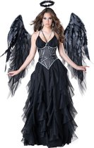 "Zwarte engel kostuum voor vrouwen - Premium  - Verkleedkleding - Medium"