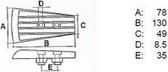 Volvo Anode Upper Gearcase Cover Zink (CM3883728)