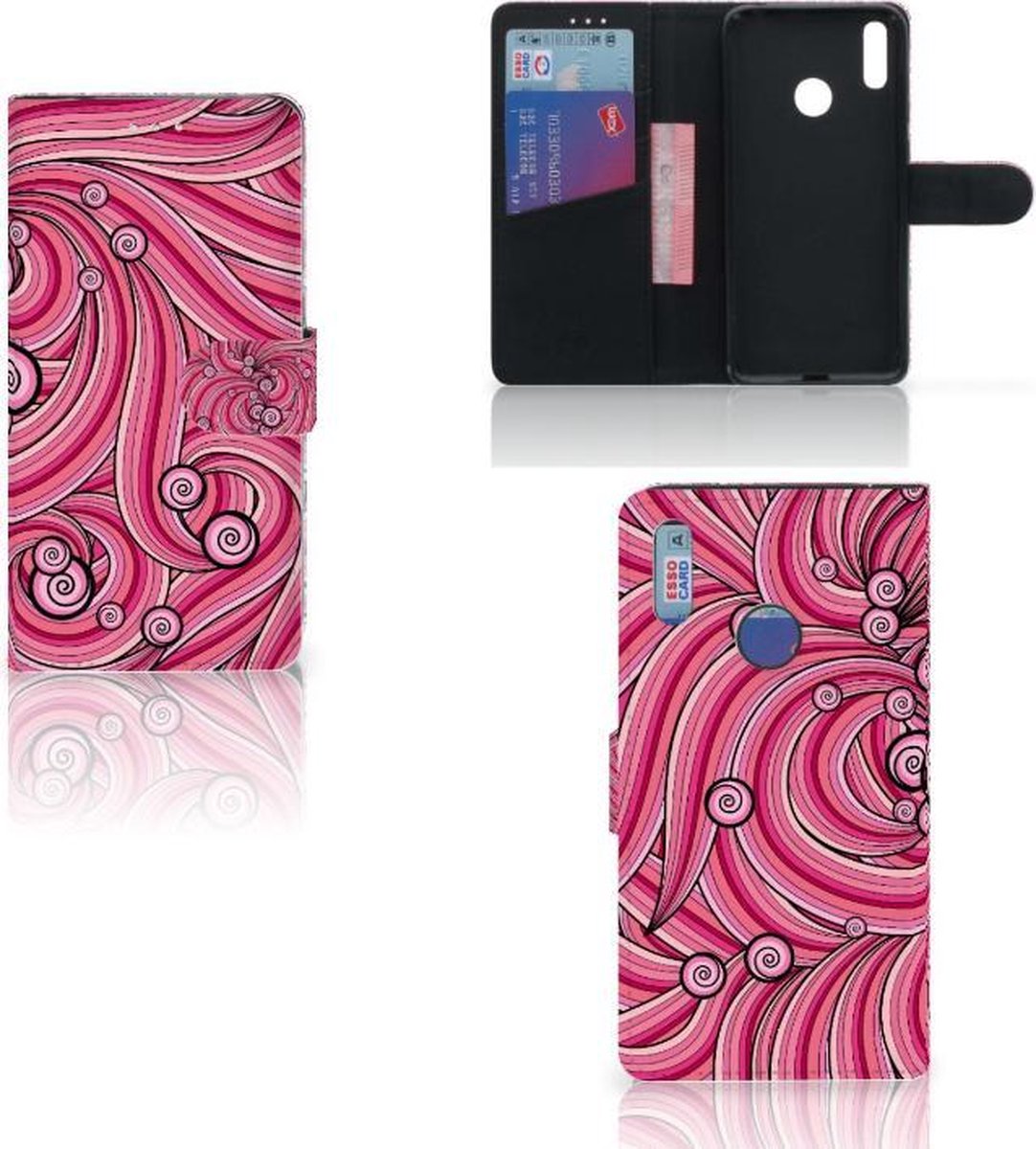 Huawei Y7 (2019) Hoesje Swirl Pink