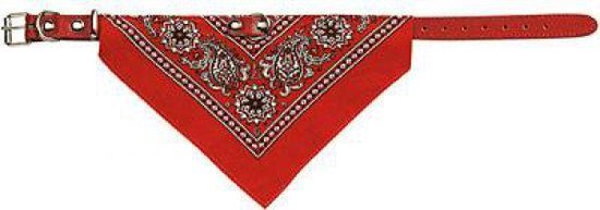 Adori Halsband Met Zakdoek Rood - Hondenhalsband - 45x1.8 cm