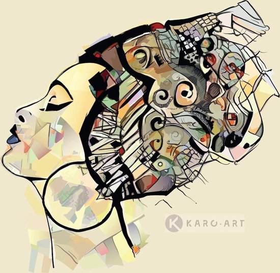 Afbeelding op acrylglas  - Afrikaanse vrouw