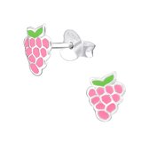 Little bijoux oorknopje-druifjes roze