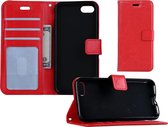 iPhone 7 Flip Case Cover Flip Hoesje Book Case Hoes - Rood
