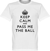 Keep Calm And Pass Me The Ball T-Shirt - XXL