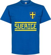 Zweden Team T-Shirt - Blauw - XXL