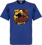 Messi 500 Club Goals T-Shirt - Blauw - XXL