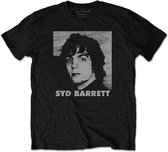 Syd Barrett Heren Tshirt -S- Headshot Zwart